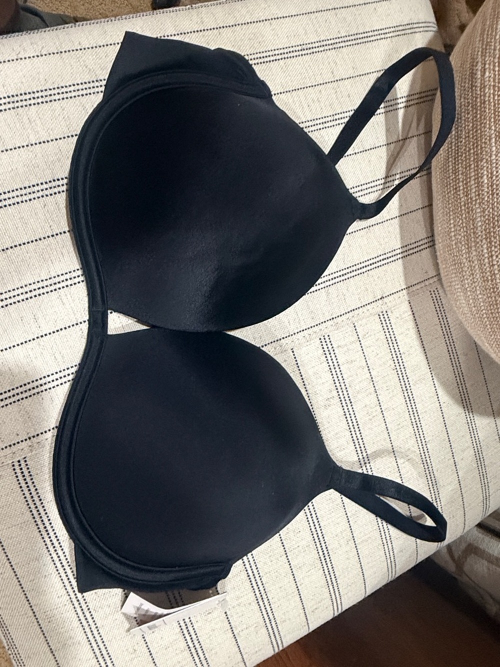 Black Smooth 36D Push-Up Comfort Wire Bra